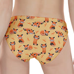 Cute Red Panda And Bamboo Pattern Print Women's Panties