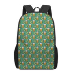 Cute Saint Patrick's Day Pattern Print 17 Inch Backpack