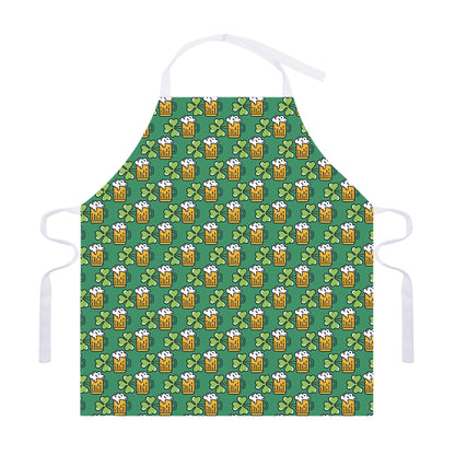 Cute Saint Patrick's Day Pattern Print Adjustable Apron
