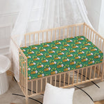 Cute Saint Patrick's Day Pattern Print Baby Crib Sheet