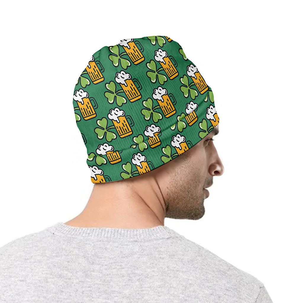 Cute Saint Patrick's Day Pattern Print Beanie
