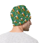 Cute Saint Patrick's Day Pattern Print Beanie