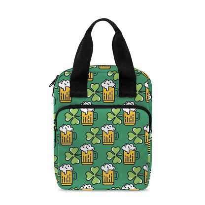Cute Saint Patrick's Day Pattern Print Bible Tote Bag