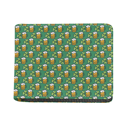 Cute Saint Patrick's Day Pattern Print Bifold Wallet