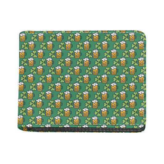 Cute Saint Patrick's Day Pattern Print Bifold Wallet