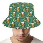 Cute Saint Patrick's Day Pattern Print Bucket Hat