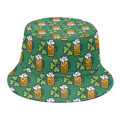 Cute Saint Patrick's Day Pattern Print Bucket Hat