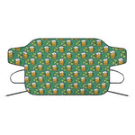 Cute Saint Patrick's Day Pattern Print Car Windshield Snow Cover