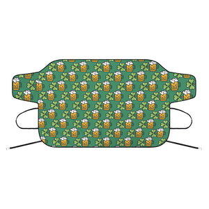 Cute Saint Patrick's Day Pattern Print Car Windshield Snow Cover