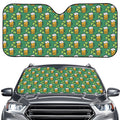 Cute Saint Patrick's Day Pattern Print Car Windshield Sun Shade