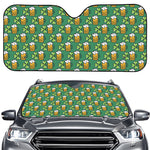 Cute Saint Patrick's Day Pattern Print Car Windshield Sun Shade