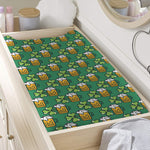 Cute Saint Patrick's Day Pattern Print Changing Pad Cover