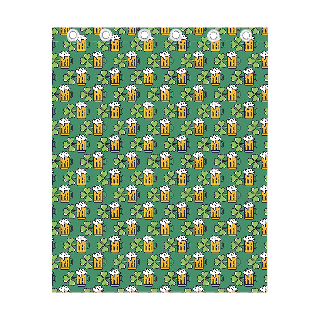 Cute Saint Patrick's Day Pattern Print Curtain