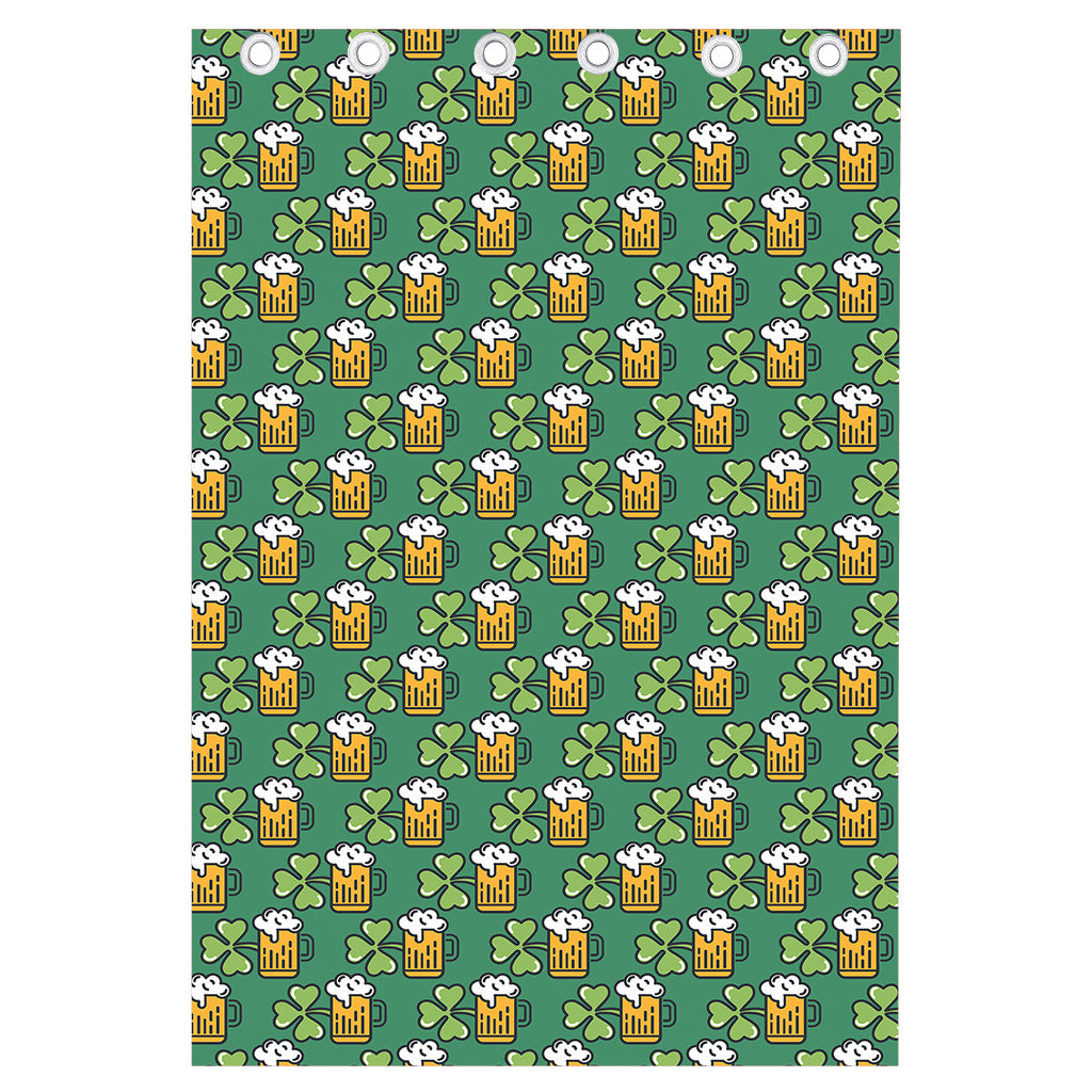 Cute Saint Patrick's Day Pattern Print Curtain
