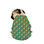 Cute Saint Patrick's Day Pattern Print Dog Zip Up Jacket