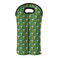 Cute Saint Patrick's Day Pattern Print Double Neoprene Wine Tote