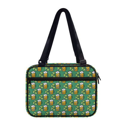 Cute Saint Patrick's Day Pattern Print Double Strap Bible Bag