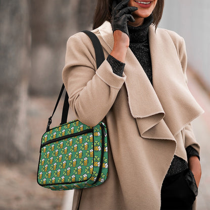 Cute Saint Patrick's Day Pattern Print Double Strap Bible Bag