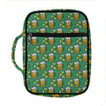 Cute Saint Patrick's Day Pattern Print Front Pocket Bible Bag