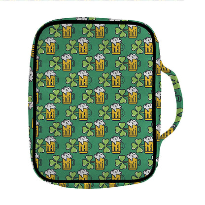 Cute Saint Patrick's Day Pattern Print Front Pocket Bible Bag