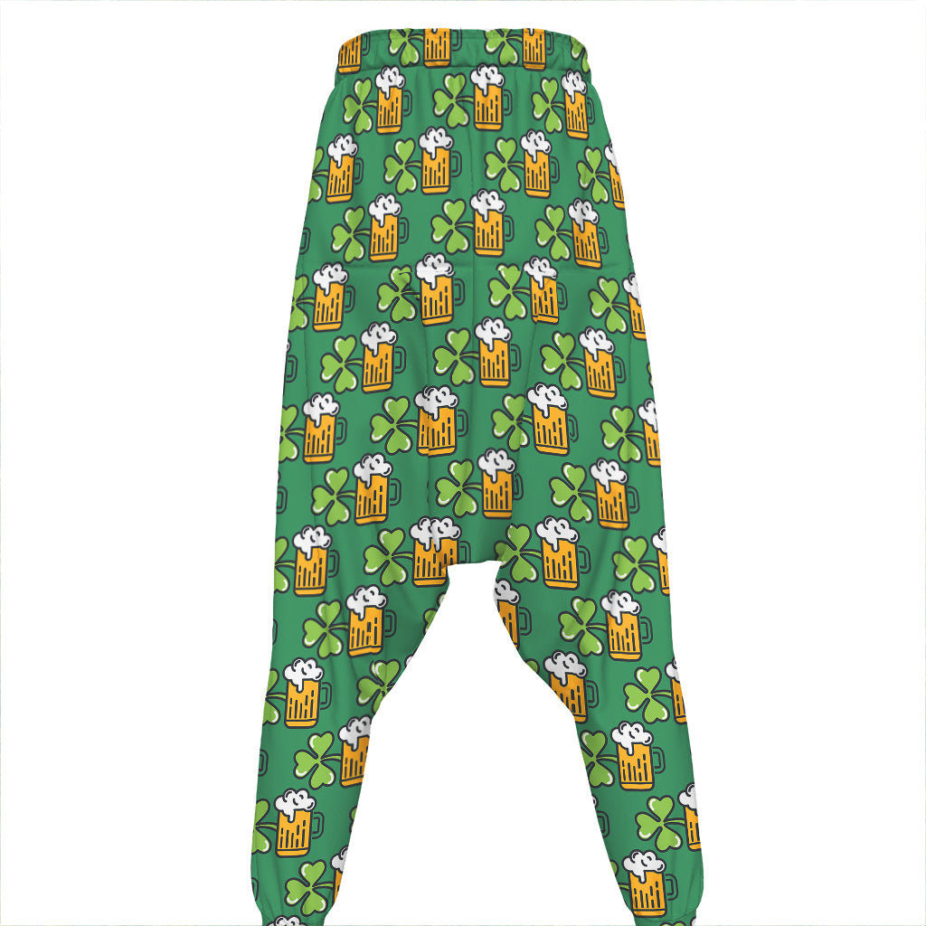 Cute Saint Patrick's Day Pattern Print Hammer Pants