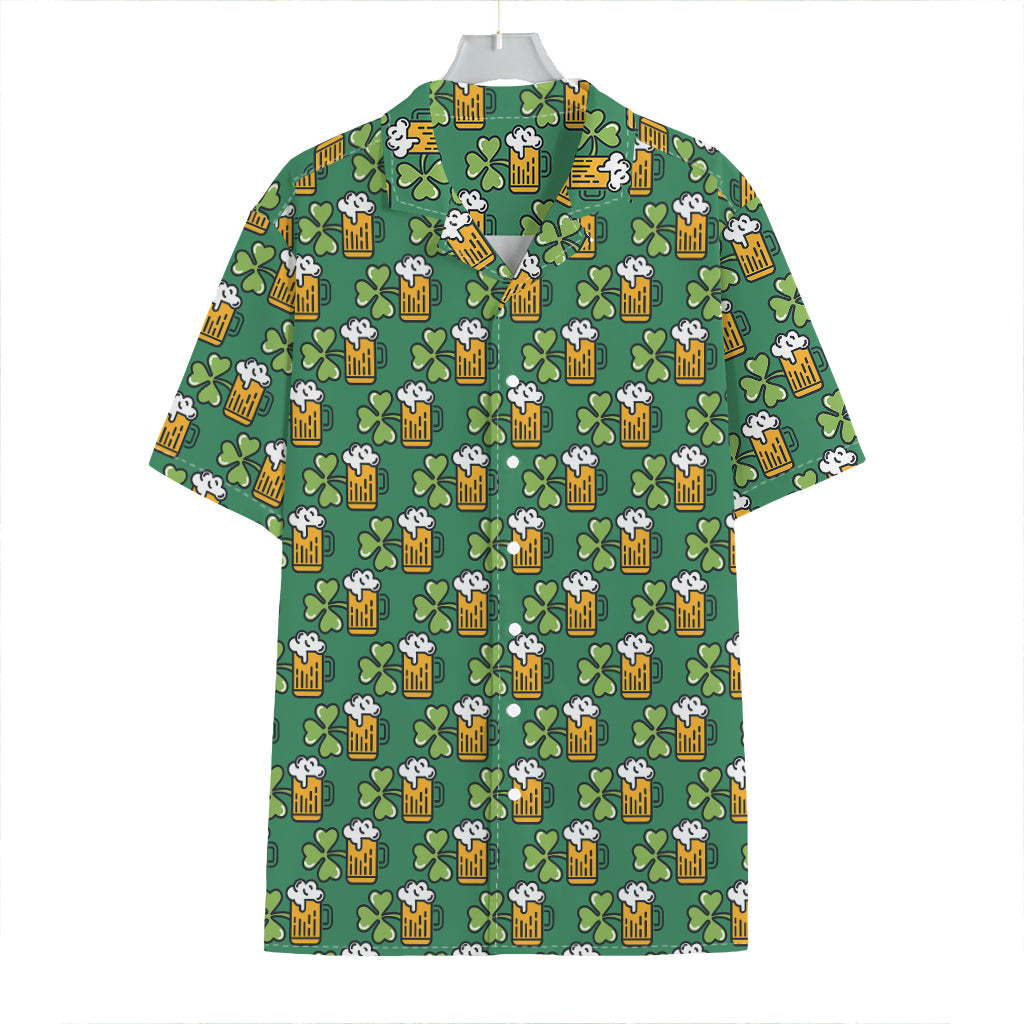 Cute Saint Patrick's Day Pattern Print Hawaiian Shirt