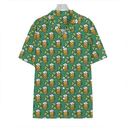 Cute Saint Patrick's Day Pattern Print Hawaiian Shirt