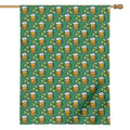 Cute Saint Patrick's Day Pattern Print House Flag