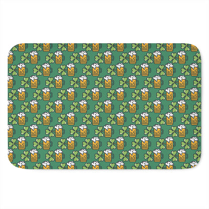 Cute Saint Patrick's Day Pattern Print Indoor Door Mat