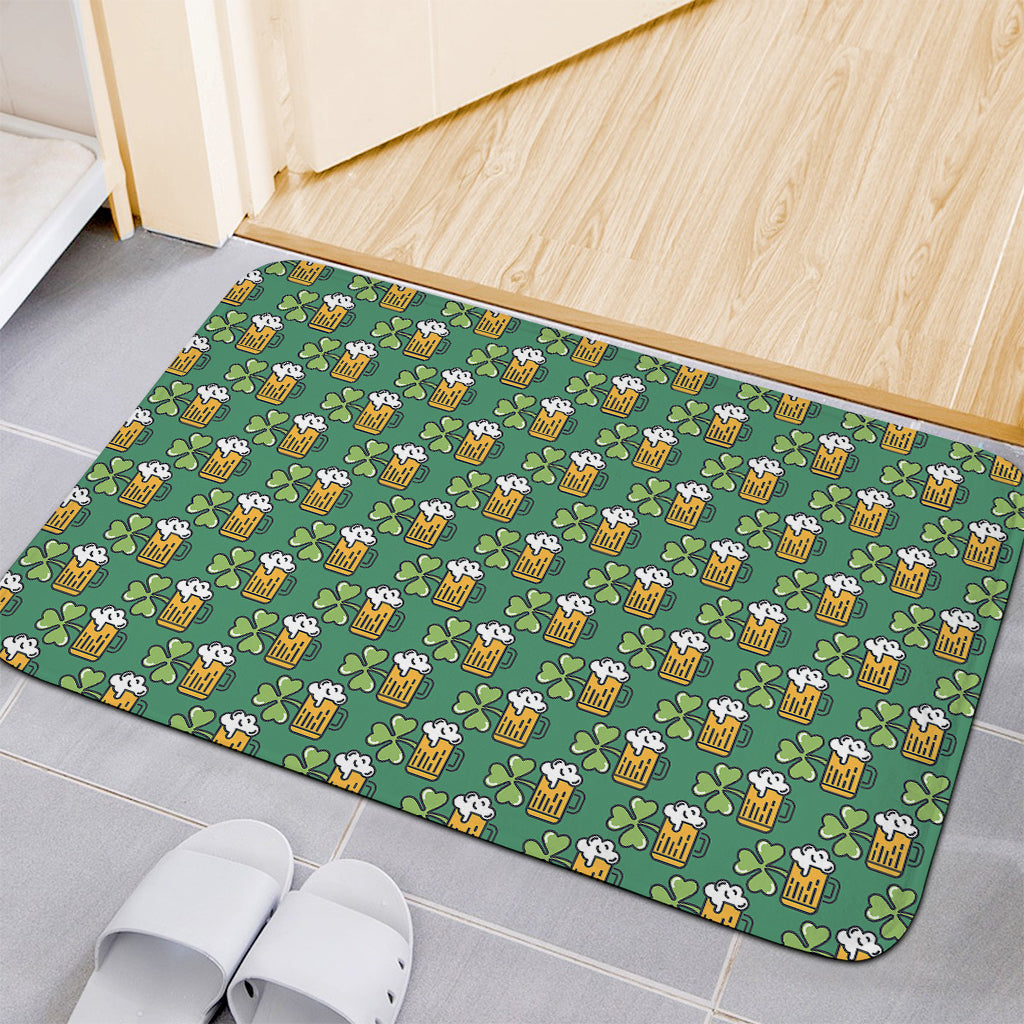 Cute Saint Patrick's Day Pattern Print Indoor Door Mat