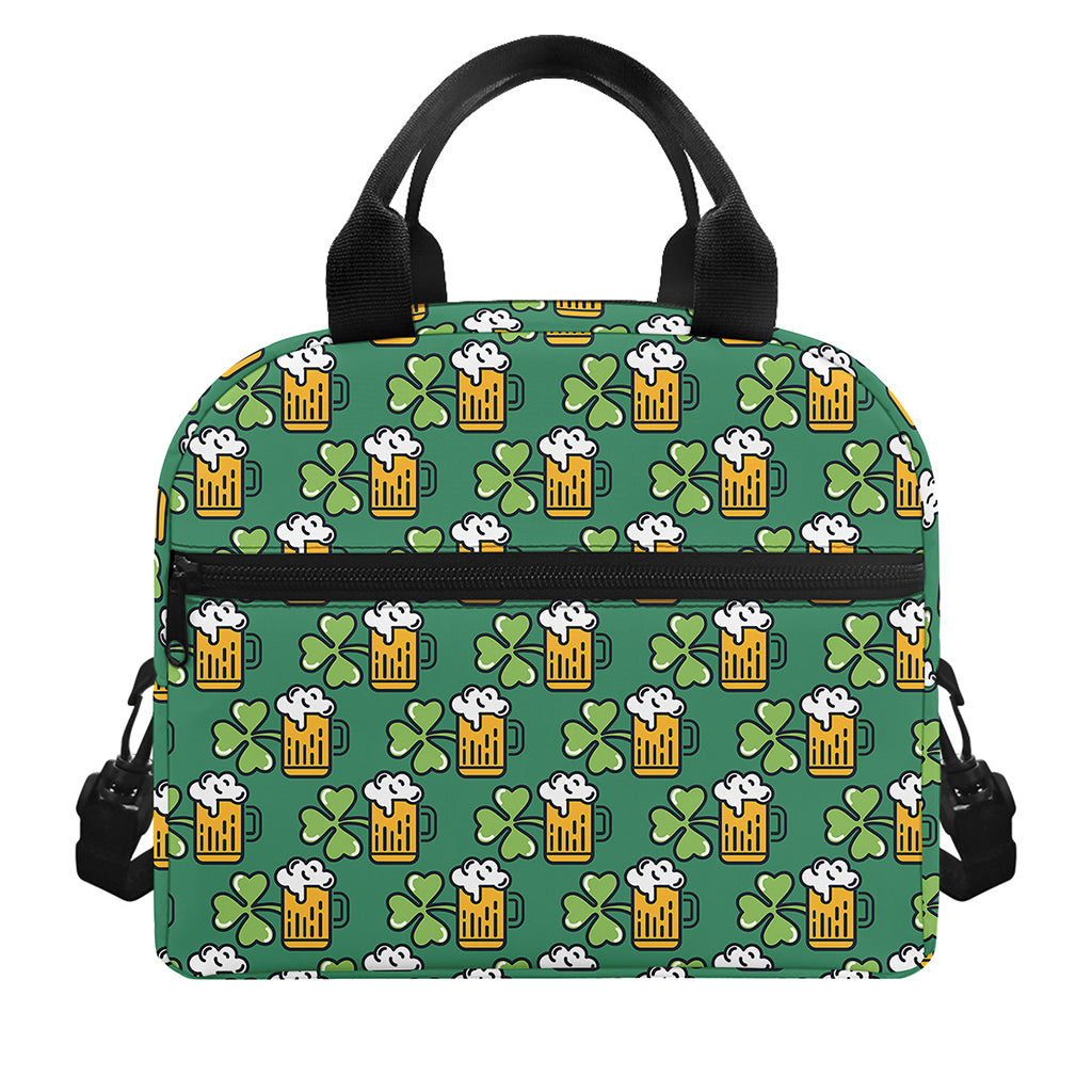 Cute Saint Patrick's Day Pattern Print Insulated Lunch Bag