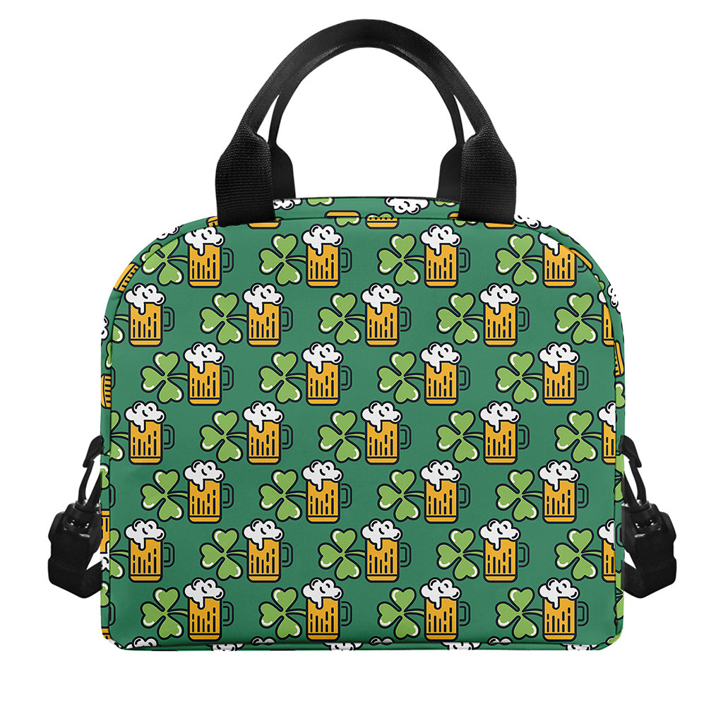 Cute Saint Patrick's Day Pattern Print Insulated Lunch Bag
