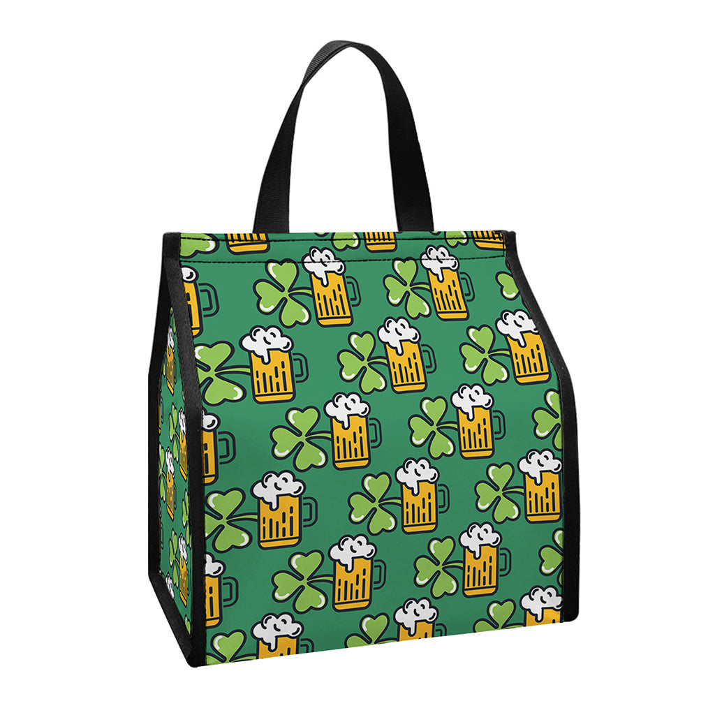 Cute Saint Patrick's Day Pattern Print Insulated Lunch Tote