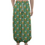 Cute Saint Patrick's Day Pattern Print Lantern Pants