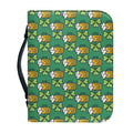 Cute Saint Patrick's Day Pattern Print Leather Bible Cover
