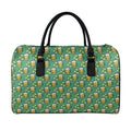 Cute Saint Patrick's Day Pattern Print Leather Duffel Bag