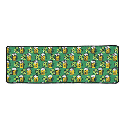 Cute Saint Patrick's Day Pattern Print Long Kitchen Mat