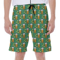 Cute Saint Patrick's Day Pattern Print Men's Beach Shorts