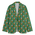 Cute Saint Patrick's Day Pattern Print Men's Blazer