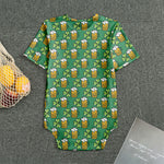 Cute Saint Patrick's Day Pattern Print Men's Bodysuit