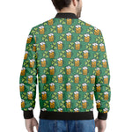 Cute Saint Patrick's Day Pattern Print Men's Bomber Jacket