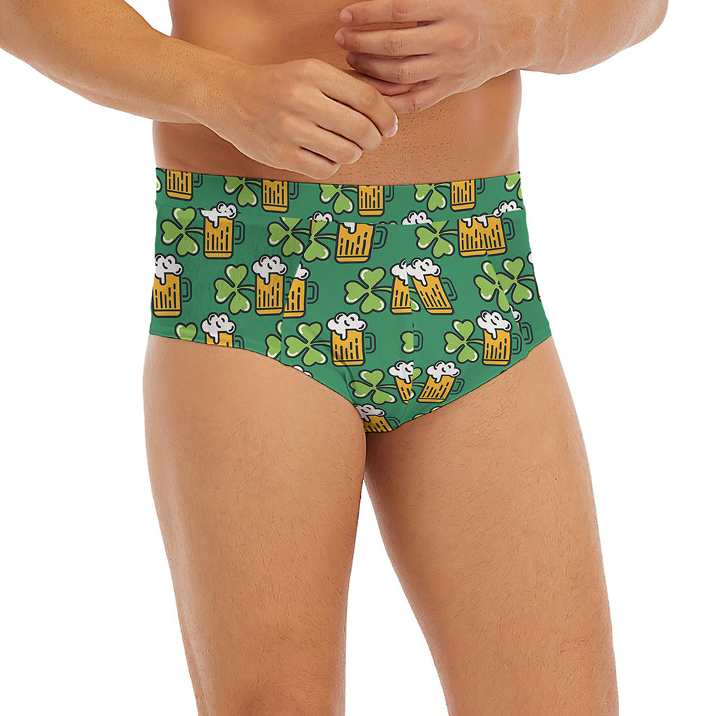 Cute Saint Patrick's Day Pattern Print Men's Briefs