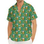 Cute Saint Patrick's Day Pattern Print Men's Deep V-Neck Shirt