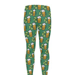 Cute Saint Patrick's Day Pattern Print Men's leggings