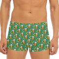 Cute Saint Patrick's Day Pattern Print Men's Short Boxer Briefs
