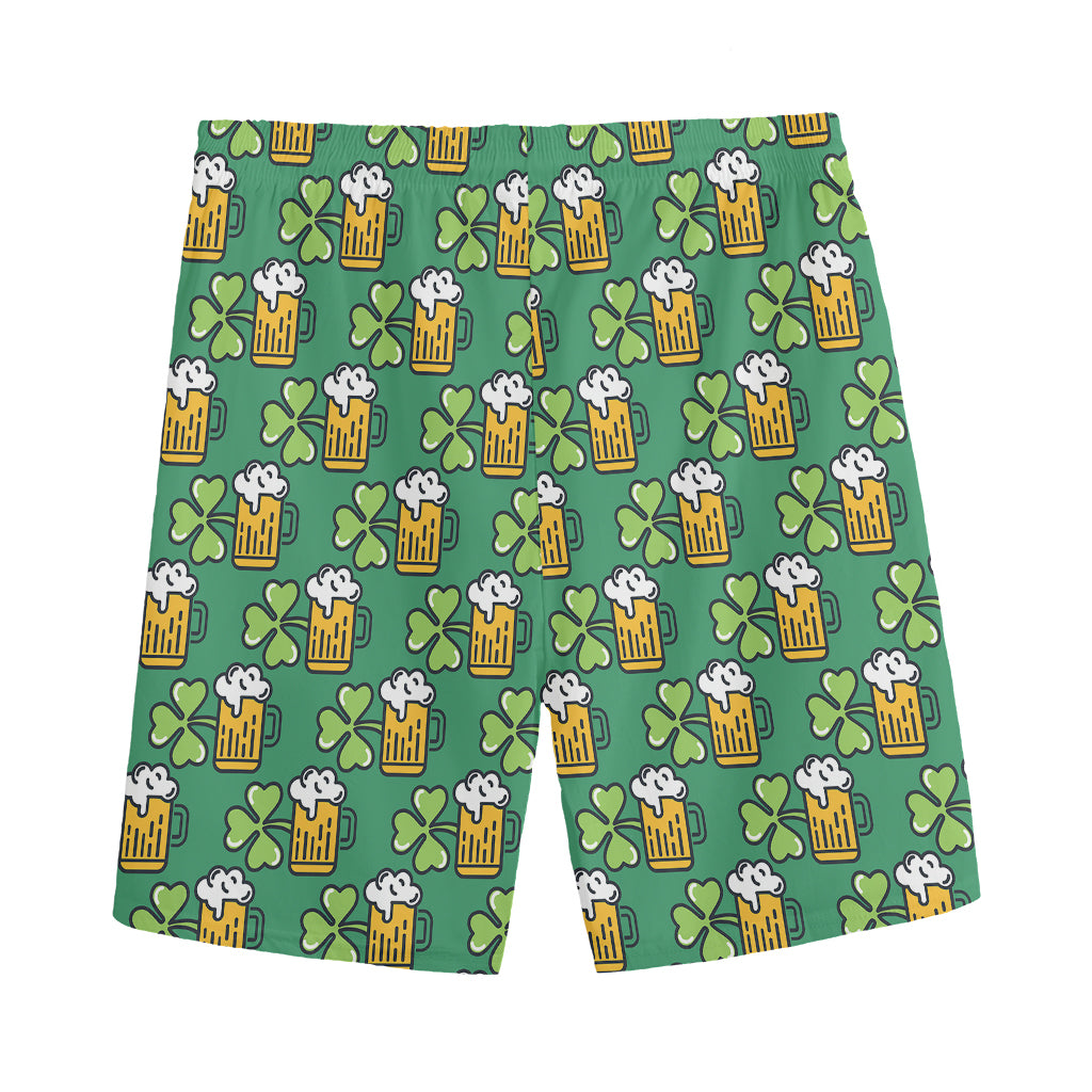Cute Saint Patrick's Day Pattern Print Men's Sports Shorts