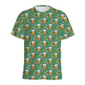 Cute Saint Patrick's Day Pattern Print Men's Athletic T-Shirt