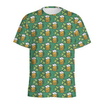 Cute Saint Patrick's Day Pattern Print Men's Sports T-Shirt
