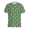Cute Saint Patrick's Day Pattern Print Men's Sports T-Shirt