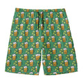 Cute Saint Patrick's Day Pattern Print Men's Swim Trunks